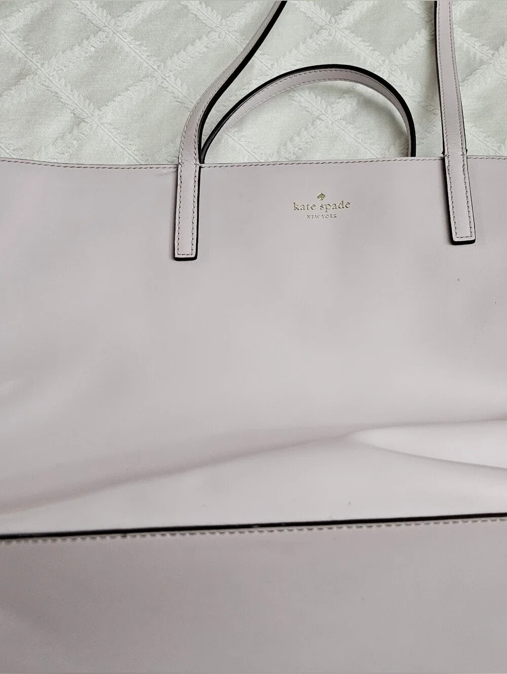 Kate Spade Pale Lilac Leather Tote Bag
